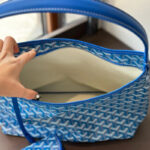 Women’s Leather PVC Printed Canvas Hobo Shoulder Bag
