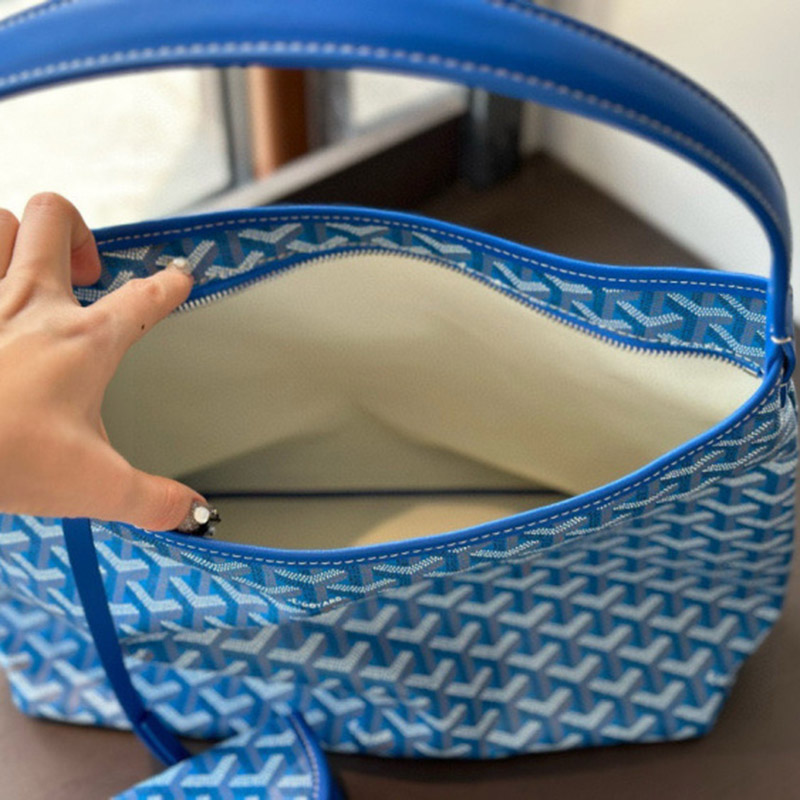 Women’s Leather PVC Printed Canvas Hobo Shoulder Bag
