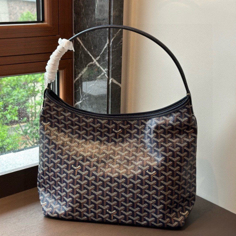Women’s Leather PVC Printed Canvas Hobo Shoulder Bag