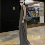 Women’s Leather PVC Printed Canvas Hobo Shoulder Bag