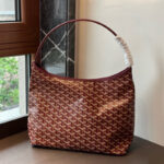 Women’s Leather PVC Printed Canvas Hobo Shoulder Bag