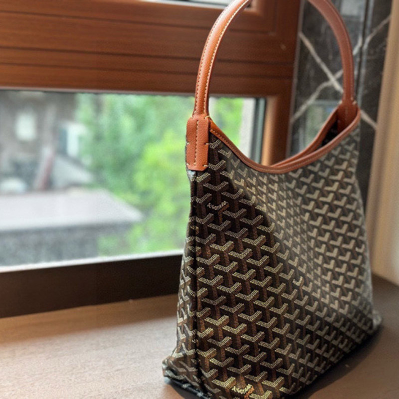 Women’s Leather PVC Printed Canvas Hobo Shoulder Bag