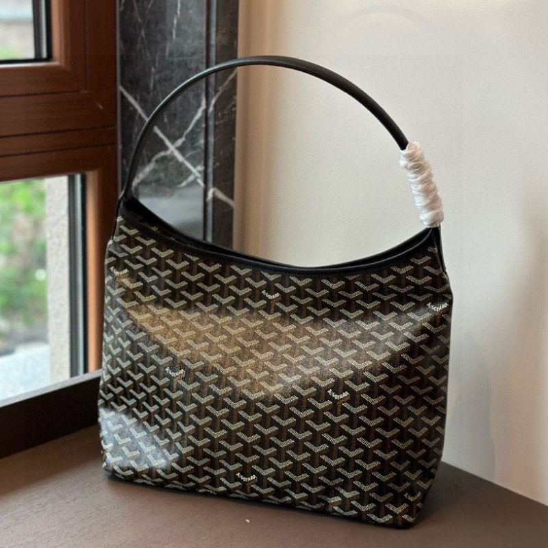 Women’s Leather PVC Printed Canvas Hobo Shoulder Bag