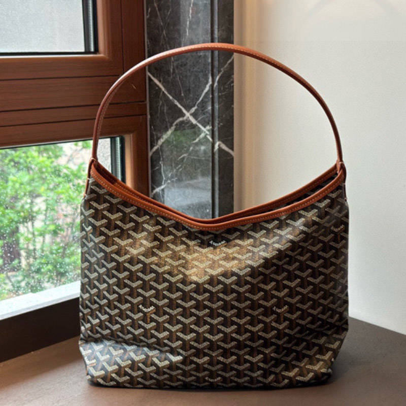Women’s Leather PVC Printed Canvas Hobo Shoulder Bag