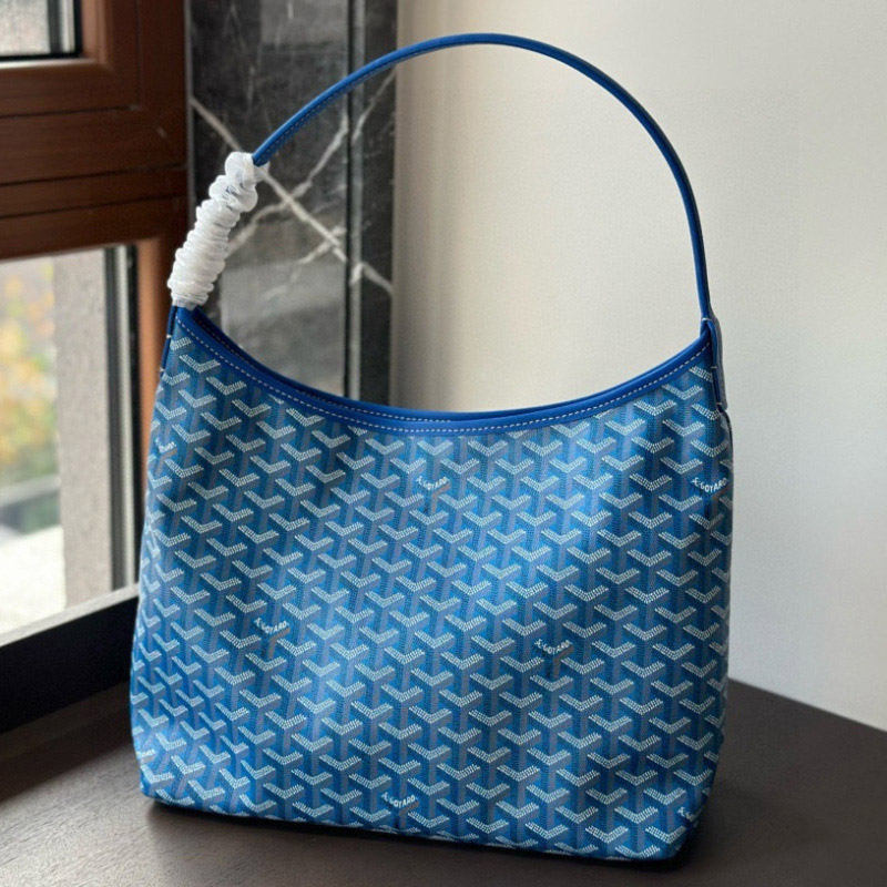 Women’s Leather PVC Printed Canvas Hobo Shoulder Bag