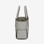 Petit sac fourre-tout à bandoulière en cuir d'autruche tissé pour femmes