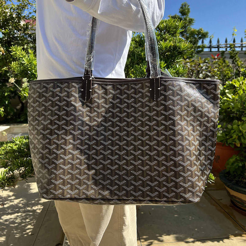 Fourre-tout en cuir fendu PVC Canvas imprimé géométrique pour femmes
