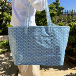 Fourre-tout en cuir fendu PVC Canvas imprimé géométrique pour femmes