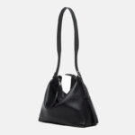 Sac hobo vintage en cuir pleine fleur avec boucle pour femmes