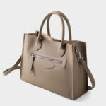 Women's Vintage Full-Grain Leather Zipper Shoulder Crossbody Tote Bags