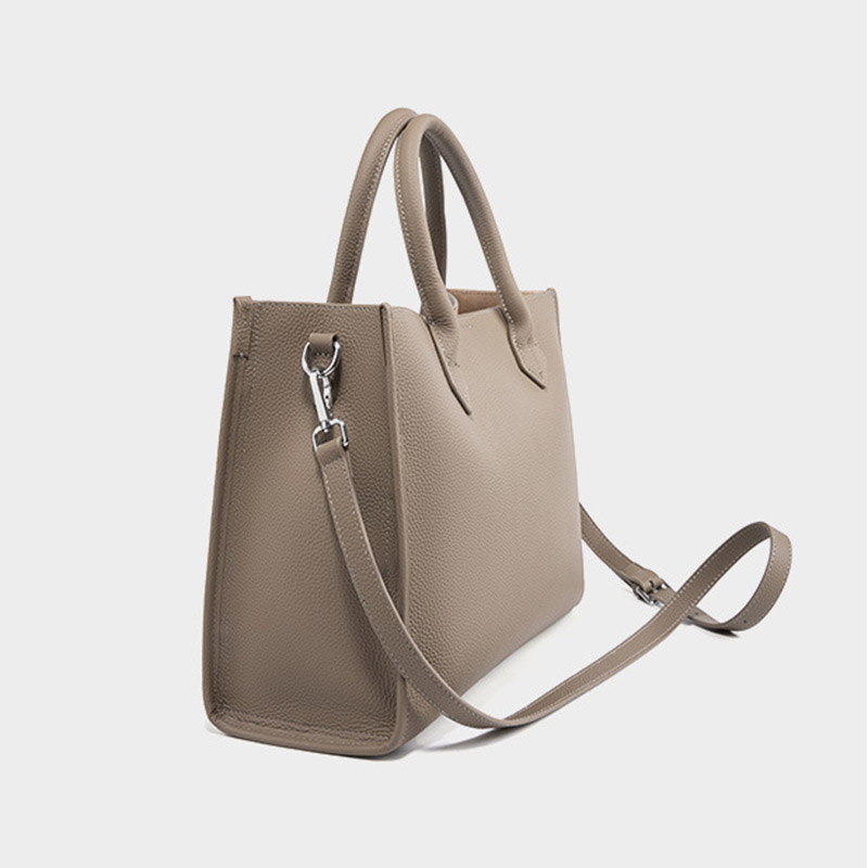 Women's Vintage Full-Grain Leather Zipper Shoulder Crossbody Tote Bags