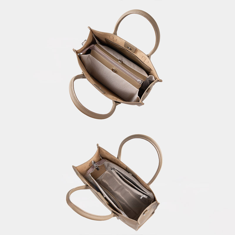 Women's Vintage Full-Grain Leather Zipper Shoulder Crossbody Tote Bags
