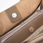 Women's Vintage Full-Grain Leather Zipper Shoulder Crossbody Tote Bags