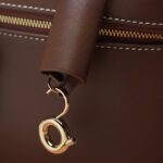 Women's Vintage Leather Box Crossbody Shoulder Strap Top Handbag Bag With Lock Buckle