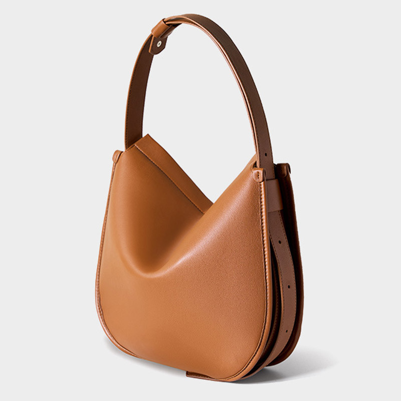 Women's Vintage Leather Crossbody Shoulder Bags With Zipper Closure
