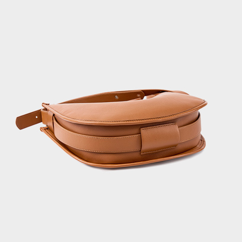 Women's Vintage Leather Crossbody Shoulder Bags With Zipper Closure