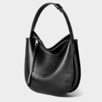Women's Vintage Leather Crossbody Shoulder Bags With Zipper Closure