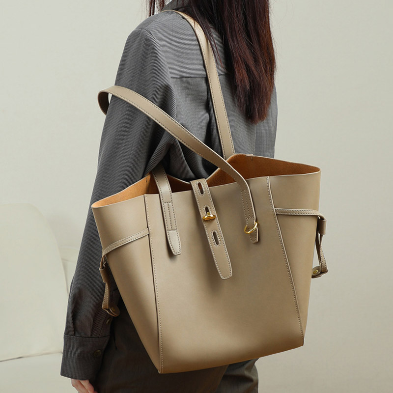 Sacs fourre-tout en cuir vintage en forme d'aile avec fermeture à boucle pour femmes