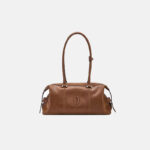 Women's Vintage Oiled Pillow-Shaped Single Shoulder Baguette Bag