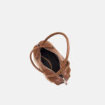 Women's Vintage Oiled Pillow-Shaped Single Shoulder Baguette Bag