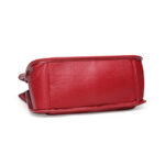 Women's Vintage Top-Grain Leather Zipper Shoulder Tote Bag