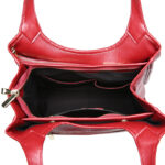 Women's Vintage Top-Grain Leather Zipper Shoulder Tote Bag