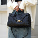 Women's Woven Leather Bow Rope Crossbody Shoulder Handbag