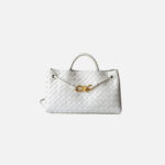 Women's Woven Leather Bow Rope Crossbody Shoulder Handbag