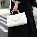 Women's Woven Leather Bow Rope Crossbody Shoulder Handbag
