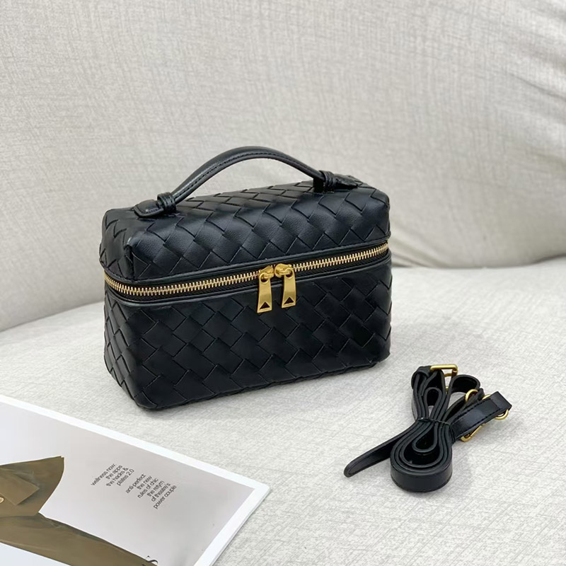 Sac à bandoulière en cuir tissé pour femmes