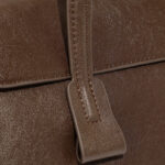 Women's Cowhide Leather Pillow-Shaped Minimalist Baguette Bag