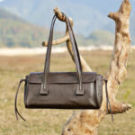 Women's Cowhide Leather Pillow-Shaped Minimalist Baguette Bag
