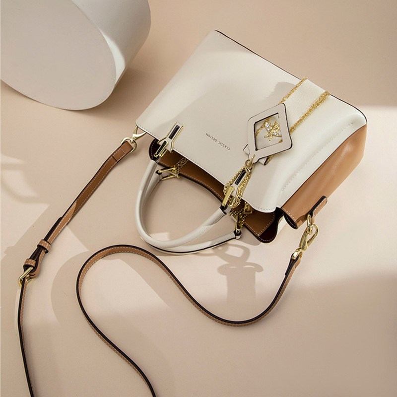 Sacs fourre-tout à bandoulière en cuir véritable pour femmes