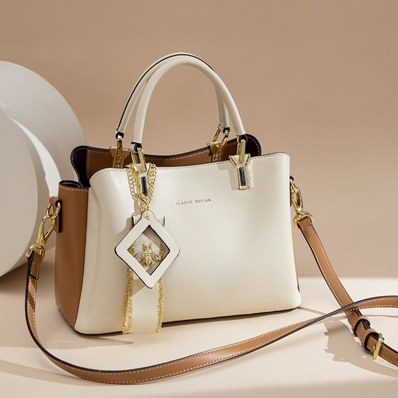 Sacs fourre-tout à bandoulière en cuir véritable pour femmes