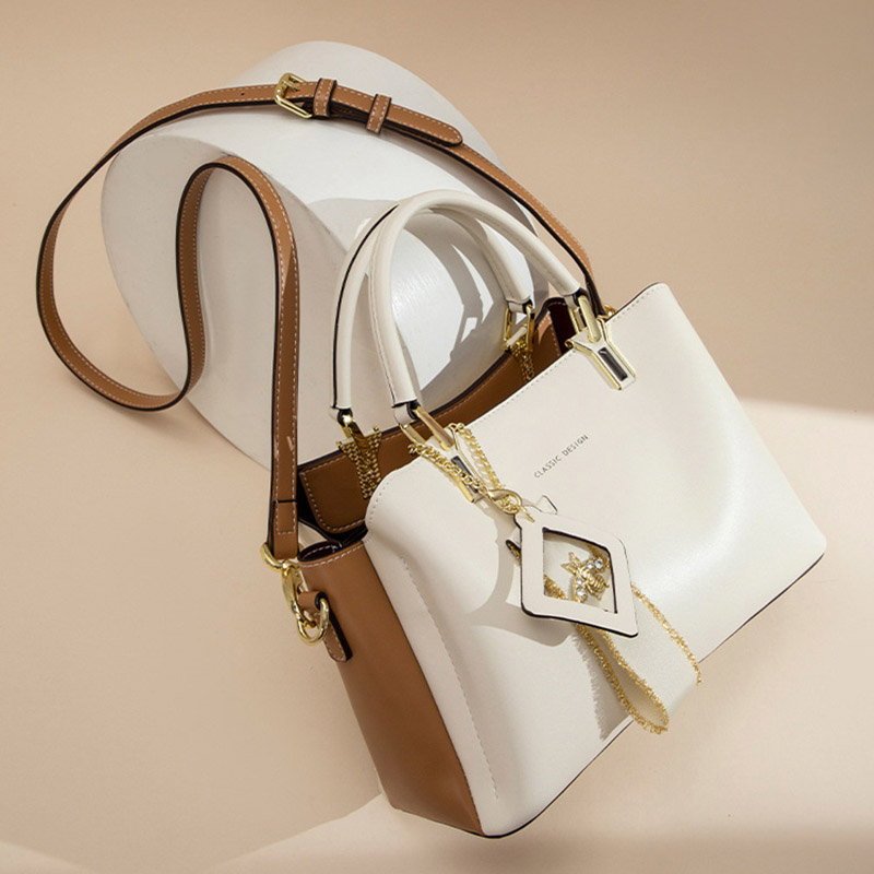 Sacs fourre-tout à bandoulière en cuir véritable pour femmes