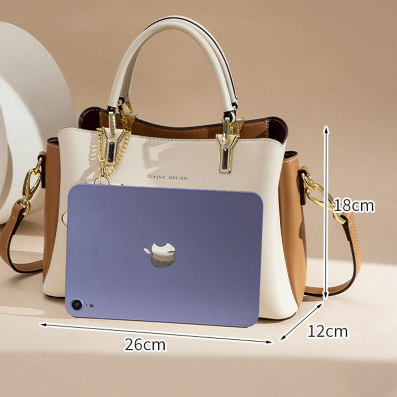 Sacs fourre-tout à bandoulière en cuir véritable pour femmes