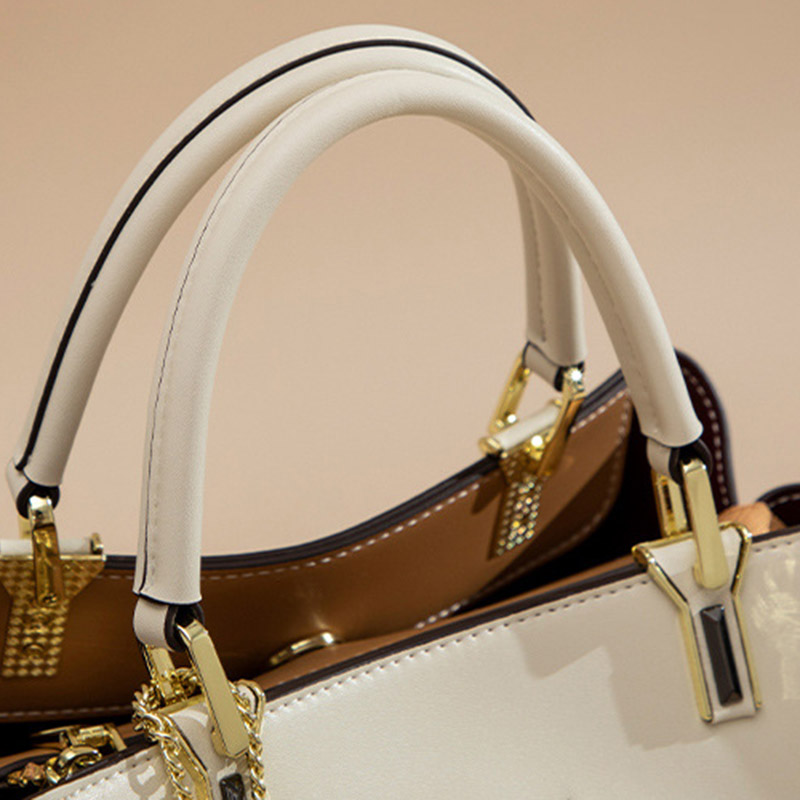 Sacs fourre-tout à bandoulière en cuir véritable pour femmes
