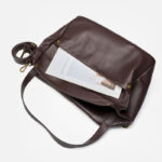Women's Minimalist Cowhide Leather Shoulder Crossbody Bag