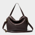 Women's Minimalist Cowhide Leather Shoulder Crossbody Bag