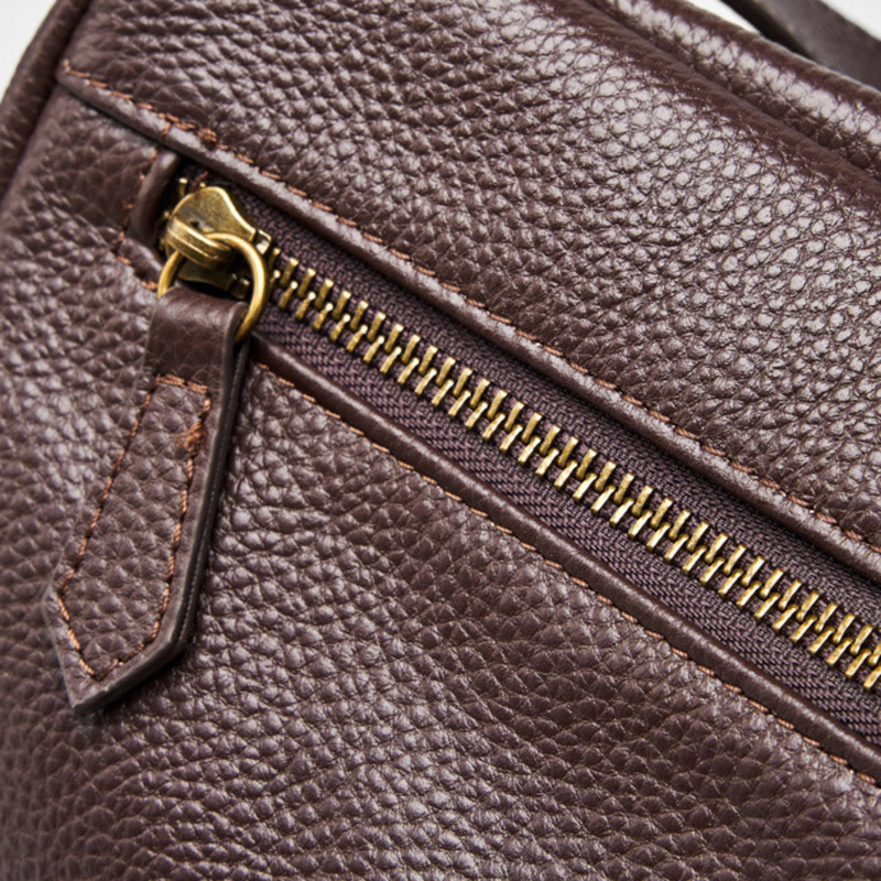 Women's Minimalist Cowhide Leather Shoulder Crossbody Bag