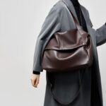 Women's Minimalist Cowhide Leather Shoulder Crossbody Bag