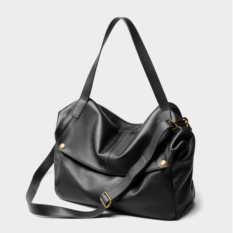 Women's Minimalist Cowhide Leather Shoulder Crossbody Bag