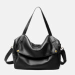 Women's Minimalist Cowhide Leather Shoulder Crossbody Bag