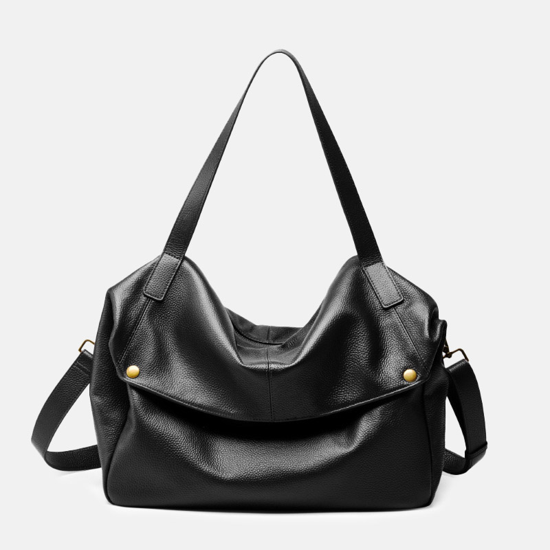 Women's Minimalist Cowhide Leather Shoulder Crossbody Bag
