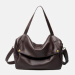 Women's Minimalist Cowhide Leather Shoulder Crossbody Bag
