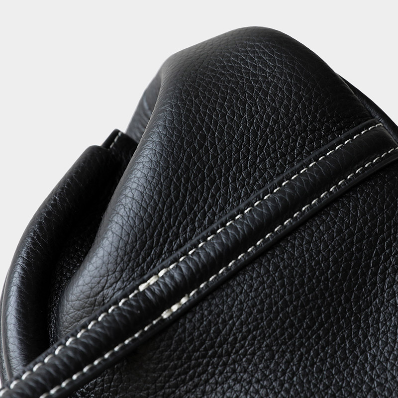 Sac à main à bandoulière en cuir de grain supérieur en forme de coquillage avec fermeture verrouillée pour femmes