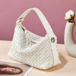 Women's Woven Lambskin Pillow Chain Crossbody Shoulder Handbags