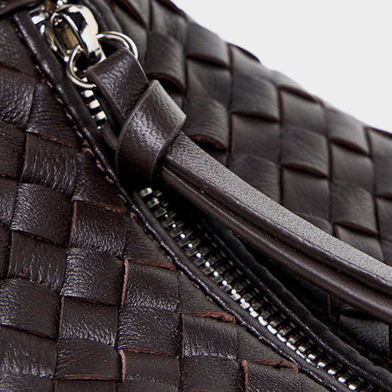 Women's Woven Lambskin Pillow Chain Crossbody Shoulder Handbags