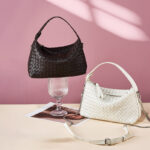 Women's Woven Lambskin Pillow Chain Crossbody Shoulder Handbags