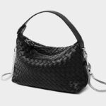 Women's Woven Lambskin Pillow Chain Crossbody Shoulder Handbags